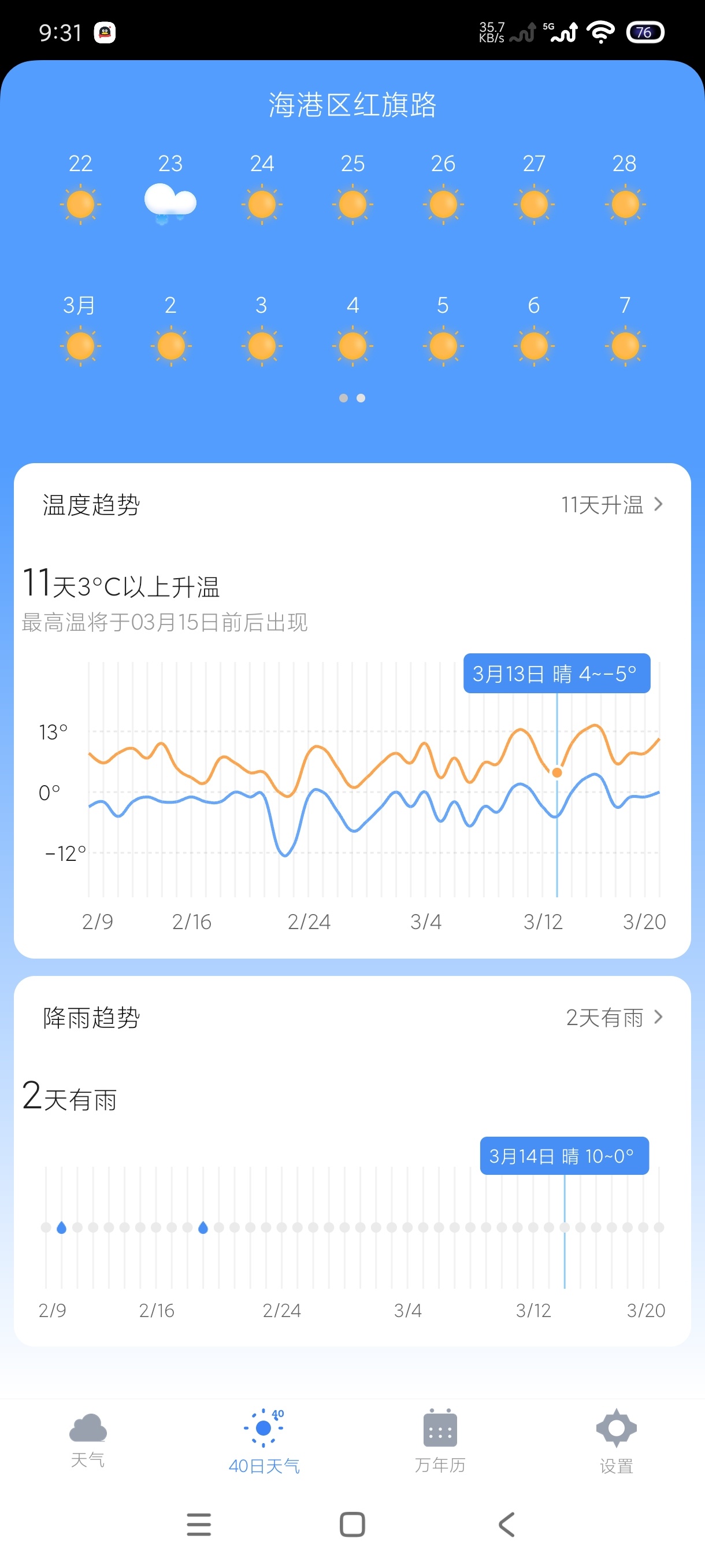 手机天气王5.0.1：分钟级精准天气预报，支持语音播报 第8张插图
