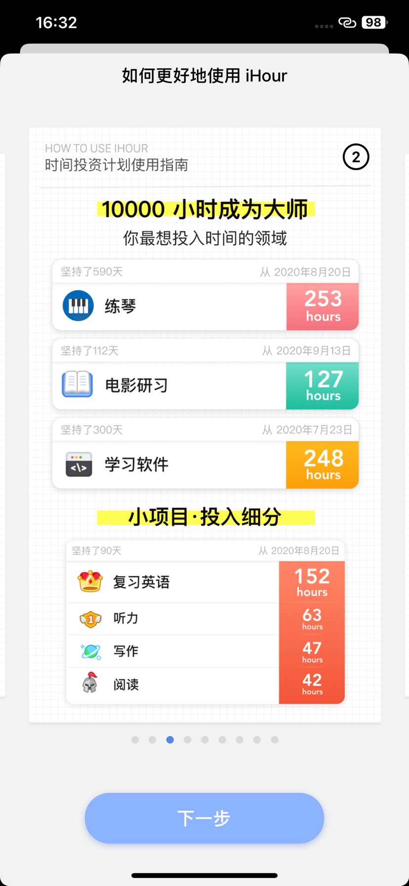 【iOS分享】ihour时间投资计划解锁高级版 第10张插图