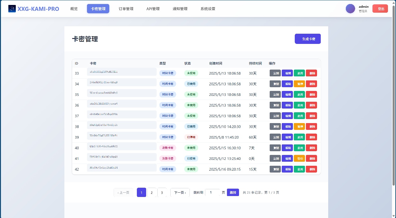 小小怪卡密系统全新框架更新，新版开源地址分享 第3张插图