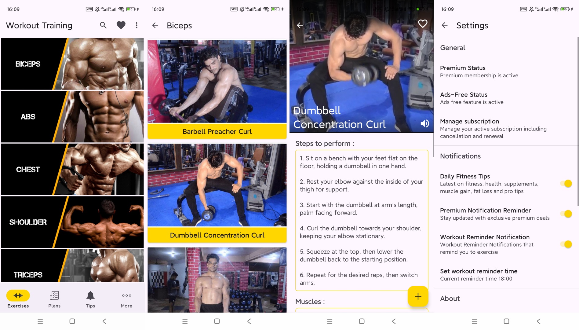 Pro Gym专业健身教程定制计划离线训练超实用 第9张插图 Pro Gym专业健身教程定制计划离线训练超实用 第9张插图